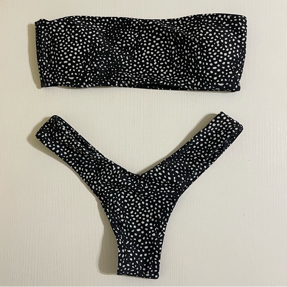Zaful Black and White Bikini